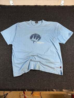 Vintage Dada Supreme Crown Splash Logo T-Shirt Light Blue 3XL